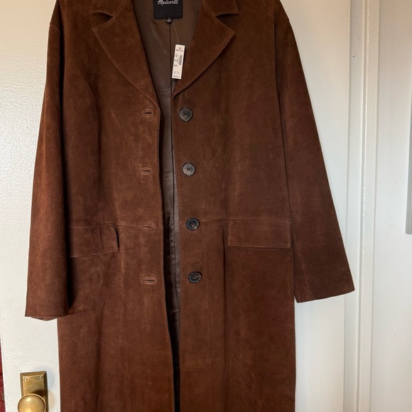 Madewell Chocolate Brown Trench Coat - Picture 3 of 6
